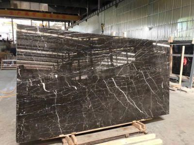 Laurent Grey Marble with Gold Pattern