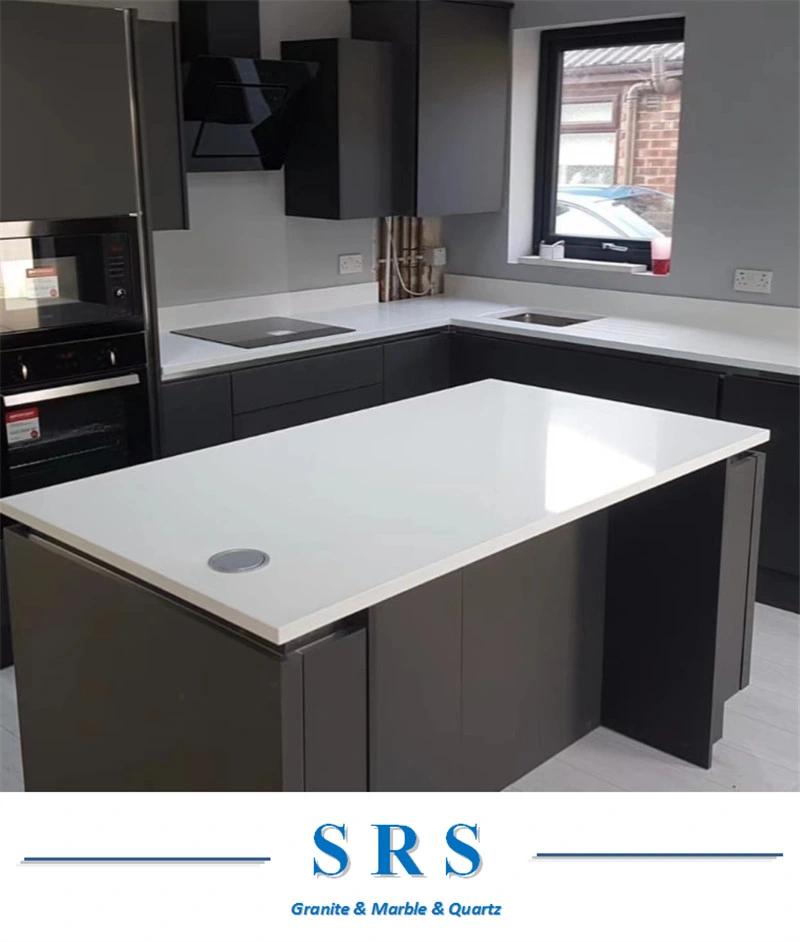 High Quality Starlight/Sparkle/Crystal White White Artificial Stone for Engineer Stone Worktop Countertops/Slabs/Tiles/Wall Tile/Vanity Top