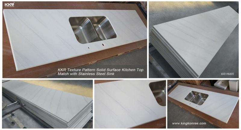 Artificial Kitchen Countertops Stone Solid Surface Kitchen Island Worktop Counter Top