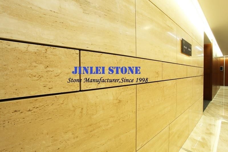 Nature Stone Roman Travertine Marble for Hotel Wall Tile or Stairs