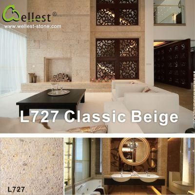 L727 Beige Limestone for Garden/Patio/Poolflooring and Wall Cladding Tile