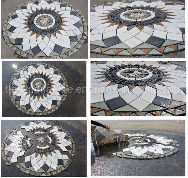 Directly Factory for Natural Flooring Slate Mosaic Pattern