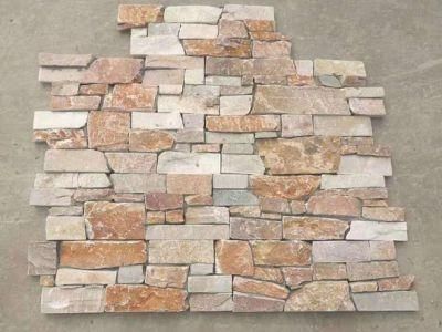 Yellow Natural Rustic Colorful Slate for Wall Cladding