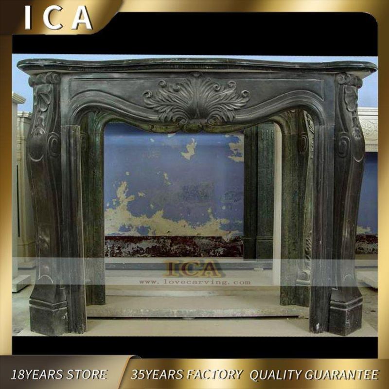 Stone Carved Marble Fireplace Mantel Home Decoration Design Fireplace