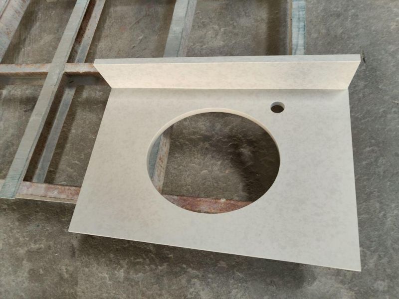 China Factory Quartz Stone Calacatta Wholesale Solid Surface Customized Kitchen Top Quartz Countertop