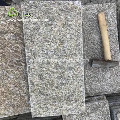 Natural Stone Mushroom Wall Tile Cladding with Tiger Yellow Quartzite