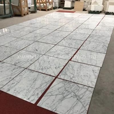 Natural White Marble Stone Flooring Tile with Design