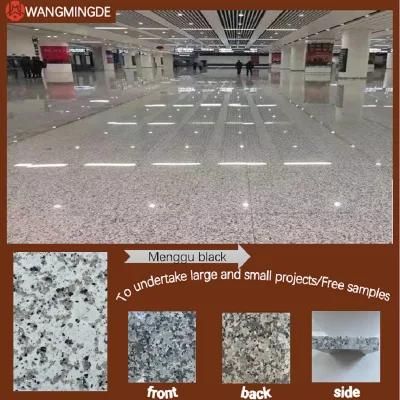 Star Granite with Blue Granite for Pillars and Interior Decoration