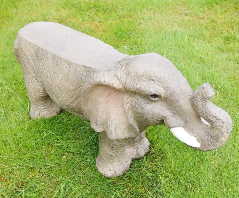 Outdoor Stone Granite Animal Bench for Garden Decoration
