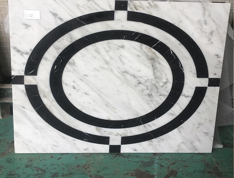 Chinese Classical Magic Cube/Bricks Composited Background Wall Marble Tiles Floor