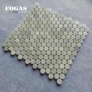 Carrara White Marble Circle Round Stone Tile Mosaic