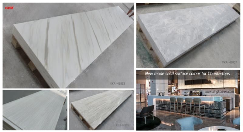 Artificial Resin Stone Acrylic Solid Surface Slabs Corian Sheet Price