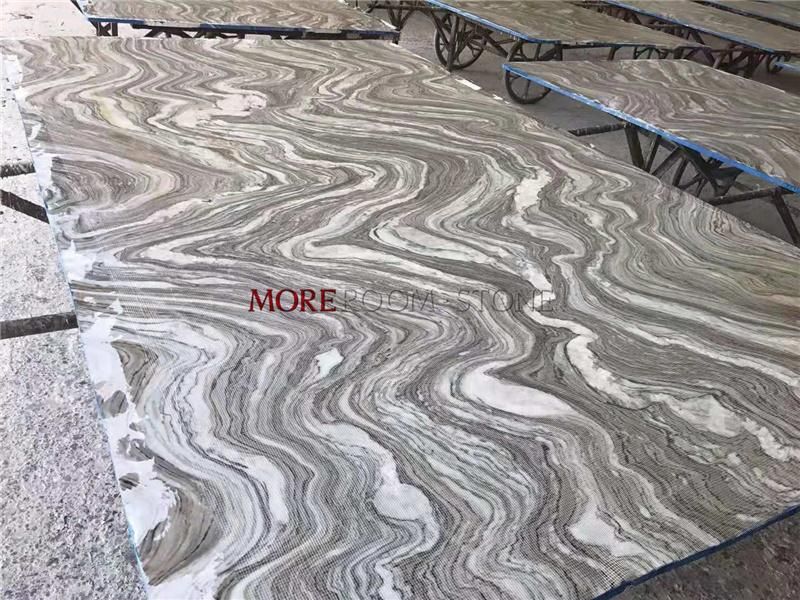 Natural Grey Vein Marble Slab for Bathroom Floor and Wall Design