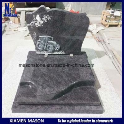 France Monument En Mass Blue with Carving