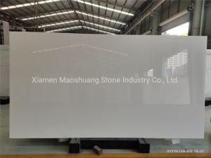 White Marmoglass/Nano Crystallized Glass Stone for Slab/Tile/Wall Panel/Countertop