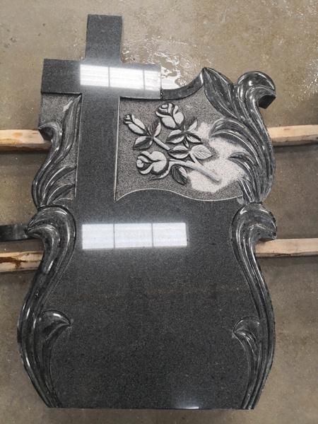 High Quality G654 Dark Granite Memorial Monument Tombstone