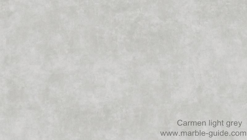 Big Thin Slab Honed Light Grey Sintered Stone Artificial Marble for Countertop/Background/Wall/Flooring/Vanity