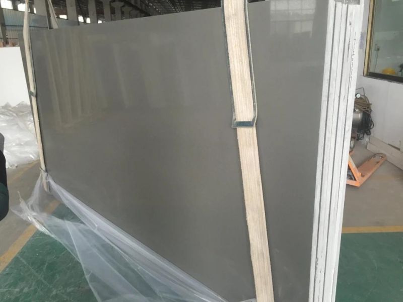 Dark Grey Quartz Stone Slabs in China Factory