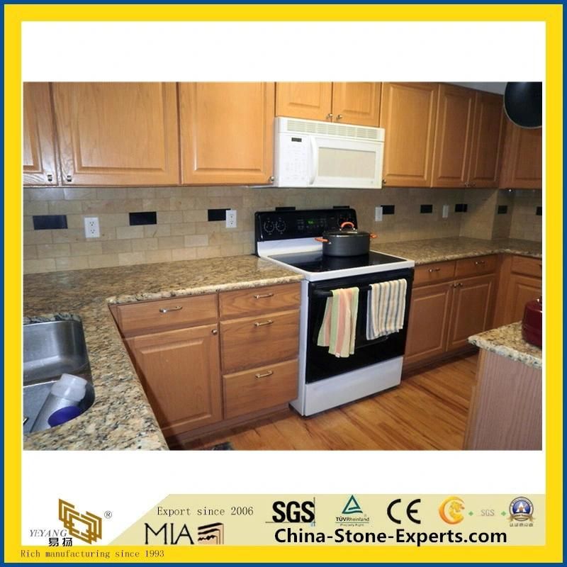 Polished Giallo Ornamental Yellow Natural Granite for Kitchen Island/Countertops Wholesale