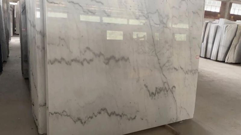 2400upx600 Polished Floor Chinese Carrara White Marble