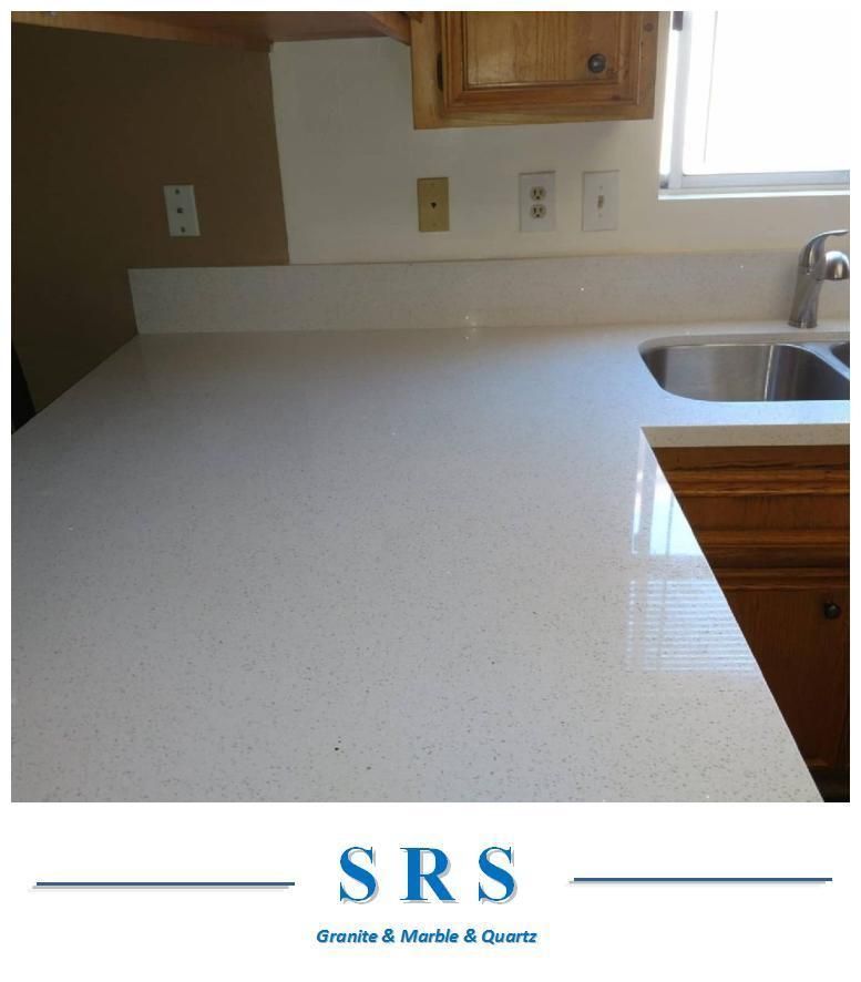 White Crystal Artificial Quartz Countertop
