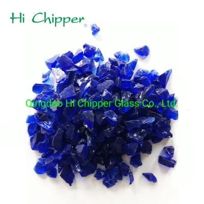 Dark Blue Glass for Terrazzo Glass Chips Granule Concrete Decoration