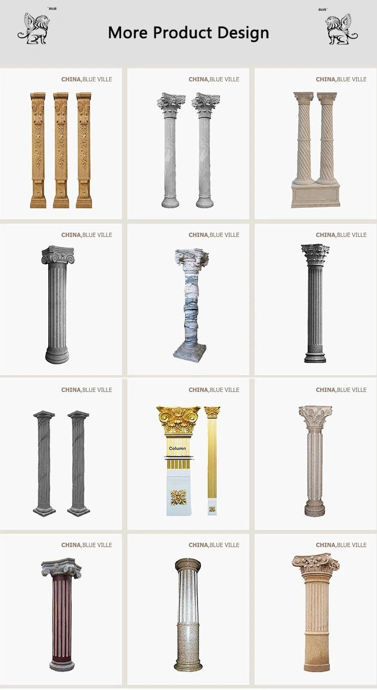 Factory Residential House Marble Column/Artificial Marble Roman Column Mcy-60