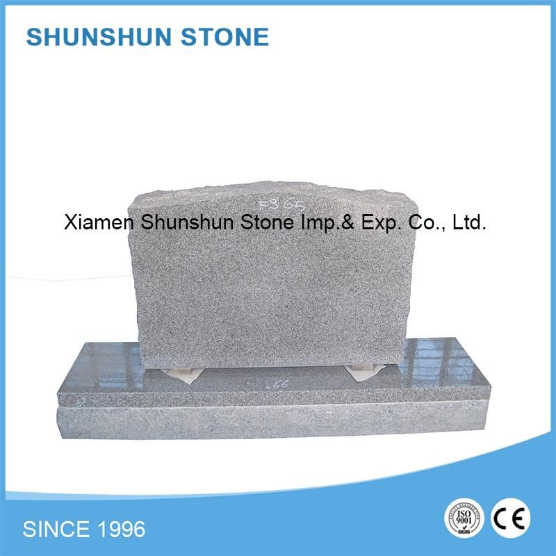 Hot Sale Shanxi Black Granite Serp Top Upright Monuments Headstone