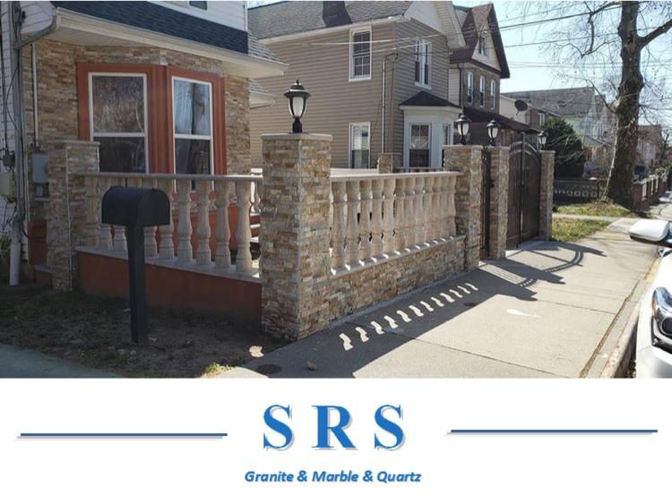Granite Stair Baluster with Railing Handrail