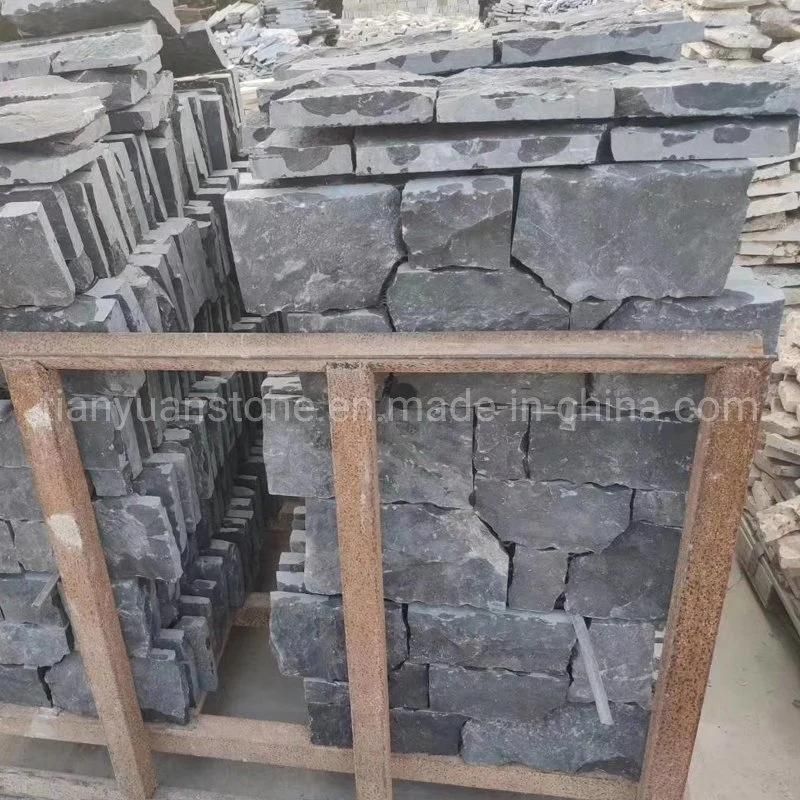Black Quartzite Culture Stone Panel for Decoration Wall Ledge Stone Tile