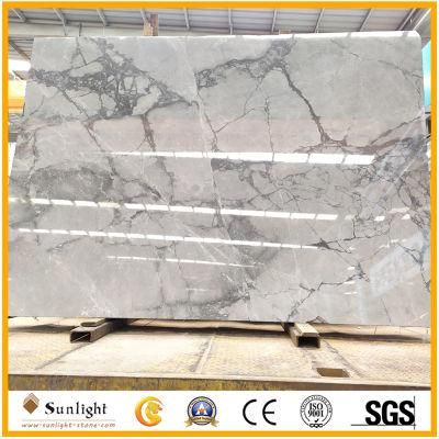 Natural Building Material Polished Stone Slabs Calacatta Grey Marble for Tiles,