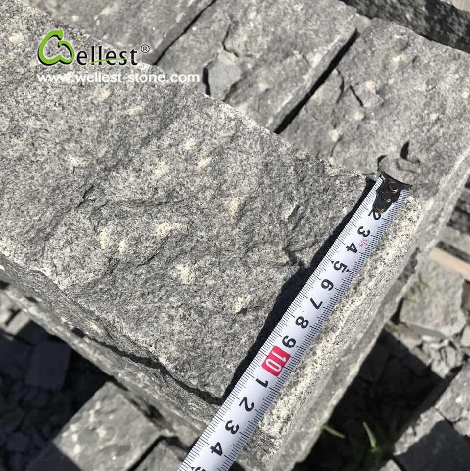 Rough Black Granite All Side Is Pineapple, Garden, Road, Street Kerbstone, Paving Stone