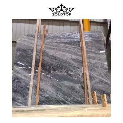Factory Wholesale Natural Stone Polished/Honed Surface Bathroom/Kitchen Countertop Calacatta Grey Marble for Home
