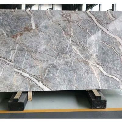 Grey/White Marble Slab/Countertop/Worktop/Vanity/Table Bathroom/Floor/Background Wall Marble Tile