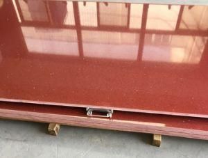 Kf-005 Red Galaxy Normal Thick Slab Quartz Stone for Kitchen