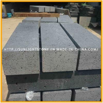 Sawn Cut/Honed Surface Black Basalt for Paving Stone, Cubestone