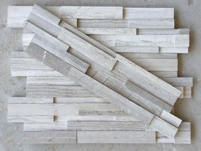 White Culture Stone Stacked Stone Veneer for Interior and Exterior House Decor