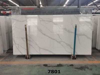 Beautiful 7801 Artificial Quartz Stone Slab Used for Kitchen Countertops