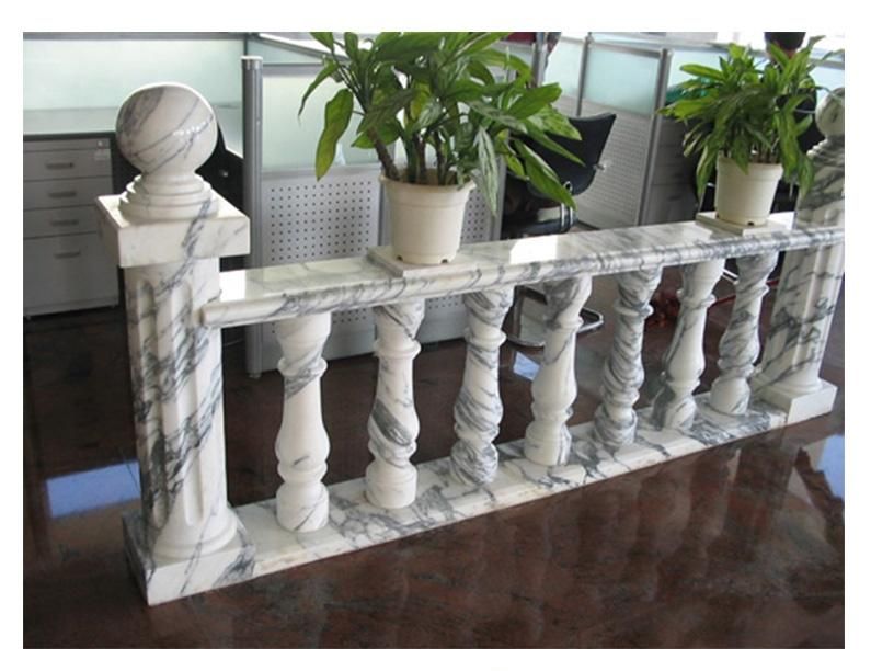 Natural Marble Granite Baluster Column Pillar Stone Column Pillar for Indoor/Outdoor Stair Decoration/Building