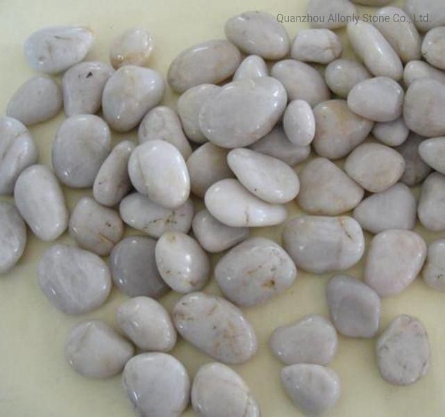 Natural Polished White Pebbles Garden Decoration Stone