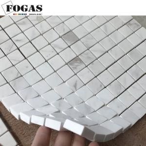 23X23mm Square Venus White Marble Mosaic Tile