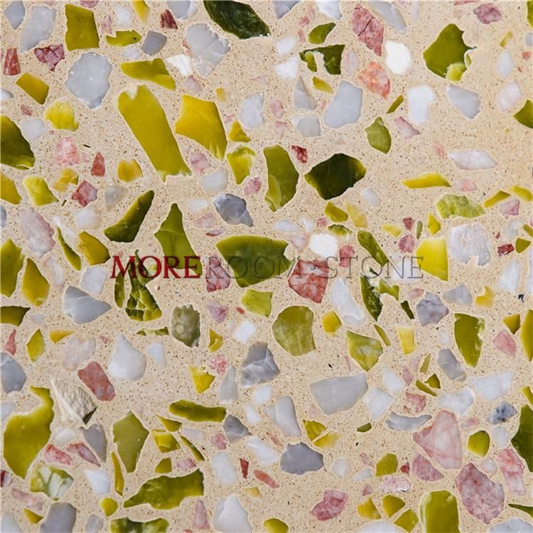 Bathroom Colorful Terrazzo Stone Flooring