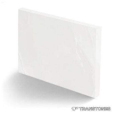 Large Polished Alabaster Sheet for Decorative Table Top