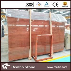A Grade Red Wooden Marble Slabs and Tiles for Flooring