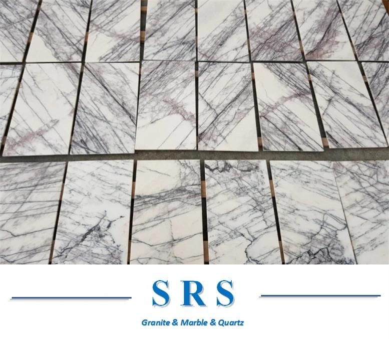 Natural Stone Milas Lilac Polished White Marble Slab/Tile/Top