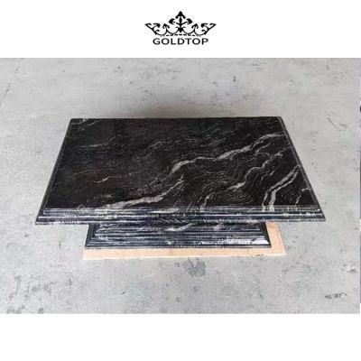 Natural Stone Black Granite Countertop, Tabletops for Outdoor
