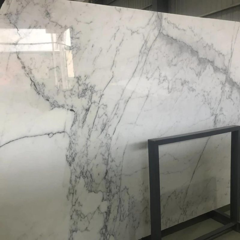 Good Quality White Marble with Grey Vein
