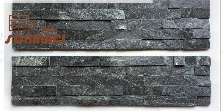 Black Slate External Wall Art Stone Cladding