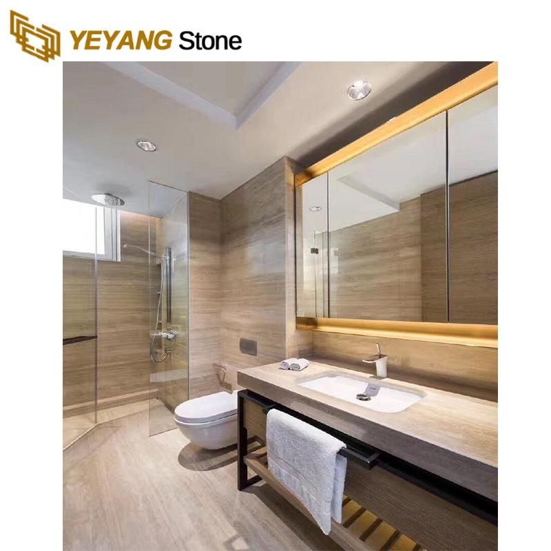 Marble/Onyx/Travertine for Bathroom Wall/Flooring/Floor/Background Tiles Travertine Countertop