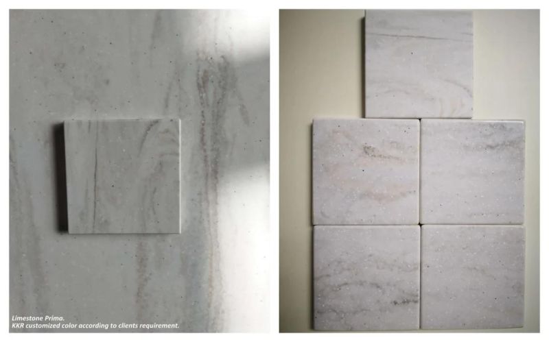 Artificial Stone Black Grain Marbling Natural Stone Solid Surface Sheet